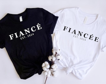Fiancé Shirt, Fiancée Shirt, Couple Shirts, Groom Shirt, Bride Shirt, Engagement Gift, Engagement Shirt, Matching Engagement Shirts