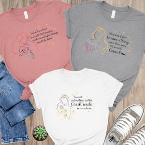 Princess Shirts, Princess Quotes Shirt, Disney Princess, Disney princess shirts, Disneyland shirt, Disney Princess Gift
