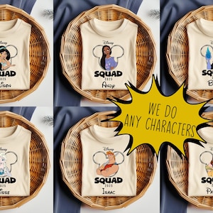 Mickey Disney Squad Shirts, Matching Disney Family Tees, Disneyland Group Shirts, Disney Trip Shirts 2025, Custom Disney Shirt,sweatshirt