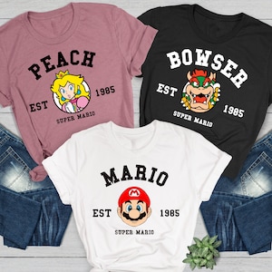 Mario Shirt,  Mario Birthday Shirt,  Mario Family Shirt, Mario & Friend Party Matching Tee, Mario Family Shirt, Mario Gift