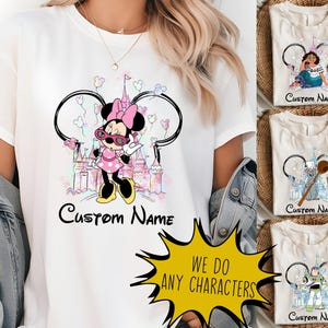 Disney Castle All Characters Shirt, Personalized Disney Mickey Shirt, Disney Castle Shirt, Custom Disney Trip Tee, Disney Squad Shirt