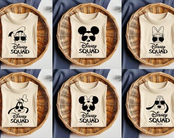 Disney Mickey Squad 2026 Shirt, Family Disney Shirts, Disney Squad Tees, Disney World 2026 Shirts, Matching Disney Family Shirts, Sweatshirt