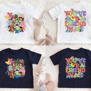 Camiseta "Tienes un amigo en mí", Camiseta de personajes de Toy Story, Camiseta de Disney Toy Story, Camiseta de Buzz Lightyear, Camiseta de la amistad de Disney imagen 5