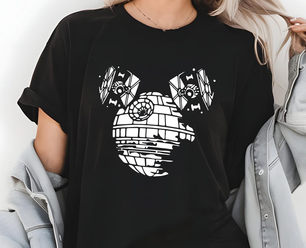 Mickey Death Star Shirt, Star Wars Tee, Disney World Shirt, Star Wars Vintage Shirt, Star Wars Gift, Star Wars Sweatshirt, Disney Man Shirt Beatrix Design