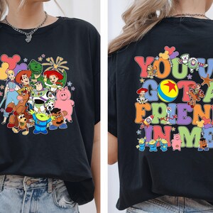 Camiseta "Tienes un amigo en mí", Camiseta de personajes de Toy Story, Camiseta de Disney Toy Story, Camiseta de Buzz Lightyear, Camiseta de la amistad de Disney imagen 4