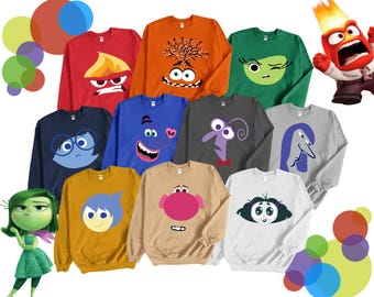 Inside Out Characters Sweatshirt, Inside Out 2 Sweatshirt, Inside Out Hoodie, Inside Out 2 Family Party, Inside Out Matching Sweaters
