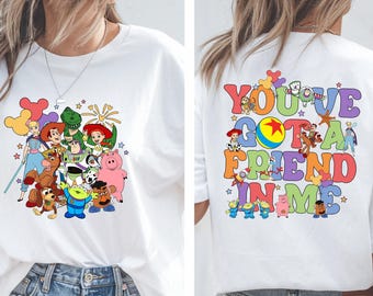 You've Got A Friend In Me Shirt, Toy Story Characters Shirt, Disney Toy Story Shirt, Buzz Lightyear Shirt, Disney Friendship Shirt