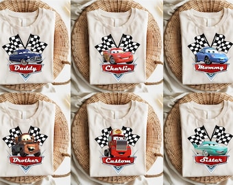 Custom Disney Cars, Lightning McQueen Shirt, Disney Cars Family Birthday Shirt, Birthday Boy Car Tee, Disney Birthday Shirt, Birthday Shirt