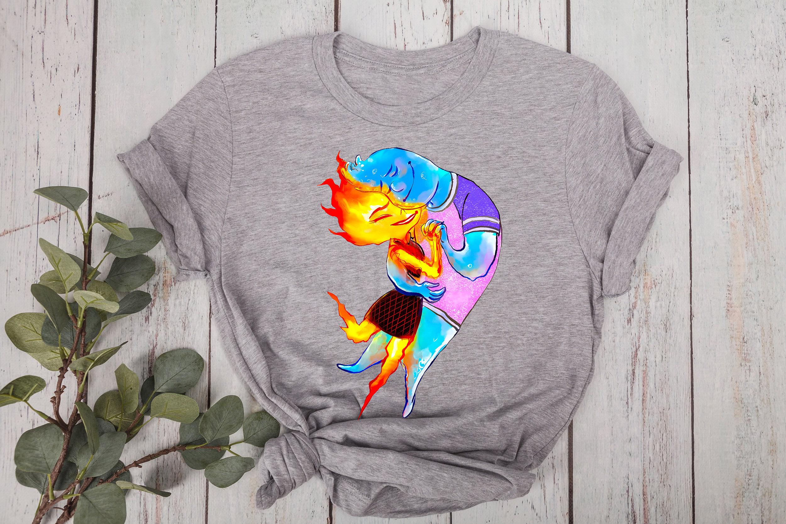 Disney Elemental Ember and Wade Shirt, Elemental Chemical Reaction ...