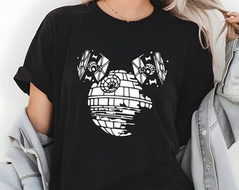 Mickey Death Star Shirt, Star Wars Tee, Disney World Shirt, Star Wars Vintage Shirt, Star Wars Gift, Star Wars Sweatshirt, Disney Man Shirt