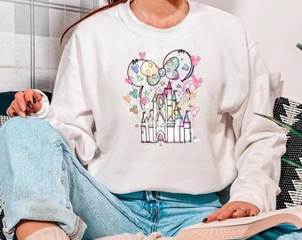 Disney Castle Sweatshirt, Minnie Castle Sweatshirt, Disneyland Sweatshirt, Magic Kingdom Sweatshirt, Disney Castle Shirt