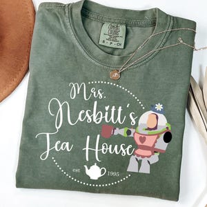 Comfort Colors® Buzz Nesbitt&#39;s, Mrs. Nesbitt’s Tea House Shirt, Toy Story Tea House Shirt, Disney Buzz Shirt, Toy Story Shirt