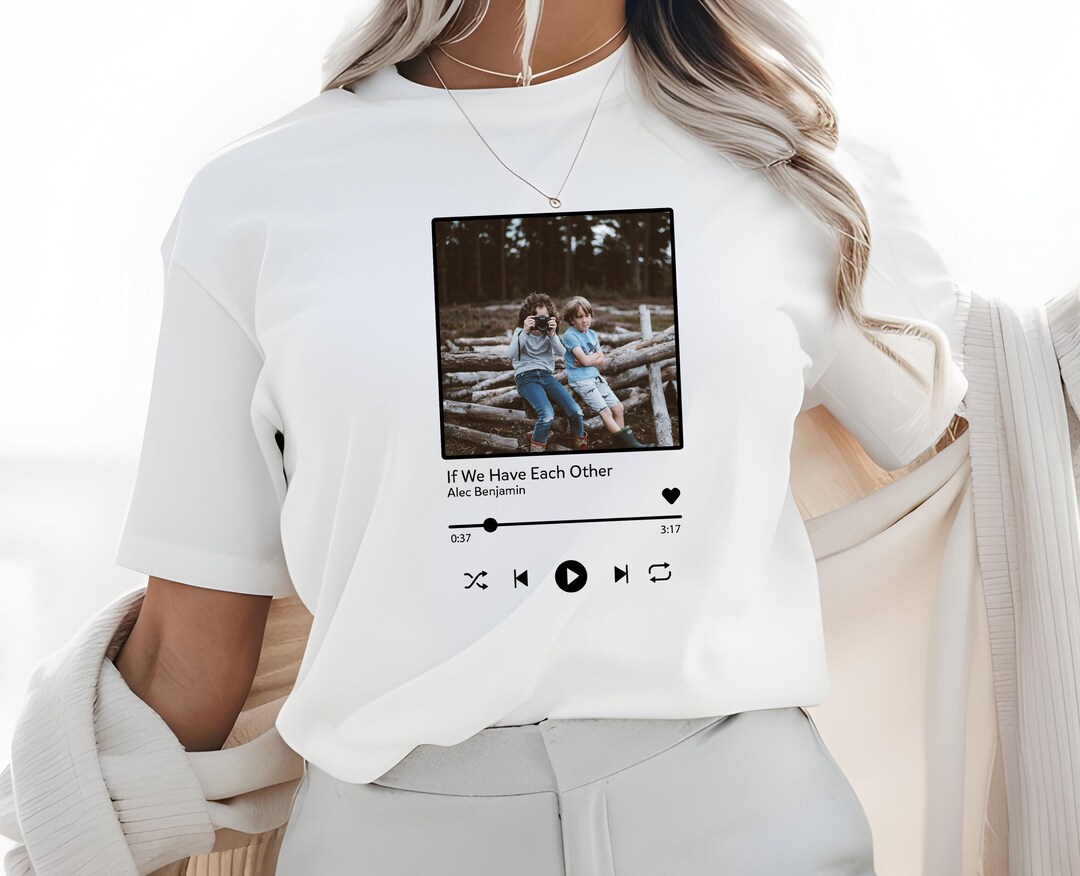 Custom Song Picture Shirt Custom Photo Shirt Custom Song Name Shirt
