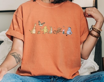 Comfort Colors® Pooh And Friends Shirt, Winnie The Pooh and Friends Shirt, Pooh Bear Shirt, Disney Family Shirt, Winnie The Pooh Shirt