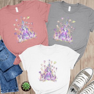 Watercolor Magical Castle Shirt, Magic Kingdom Family Shirt, Watercolor castle Shirt, family Shirts For Family, Mickey Shirts, Magical Shirt