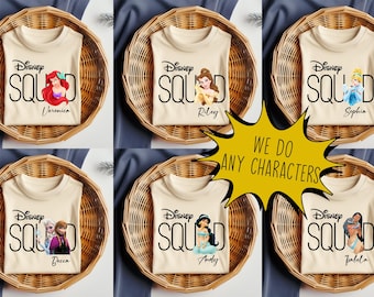 Disney Squad Shirt, Custom Disney Shirt, 2026 Disney Family Shirt, Disney Trip Shirt, Mickey & Friends Shirt, Disney Kids Shirt