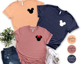 Disney Pocket Mickey Head Shirt, Mickey Ear Tee, Disneyworld Family Trip Shirt, Disney Vacation Tee, Minnie Mouse Shirt, Disney Mickey Shirt