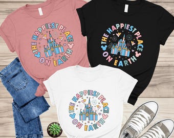 The Happiest Place on Earth Shirt, Vintage Disney Shirt, Magic Kingdom Shirt, Disneyland Shirt, Magical and Fabulous, Family Trip