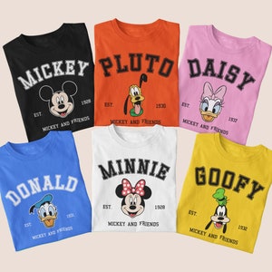 Disney Mickey and Friends Characters Shirts,  Mickey And Friends Shirt, Disneyworld Family Shirt, Vintage Disneyland Shirt, Disney Tee Gift