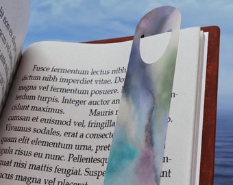 Watercolor Metal Bookmark - Stylish Page Marker, Book Lover Gift