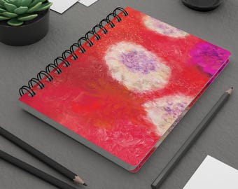 Watercolor Spiral Journal: Lined Pages, Dreamy Design