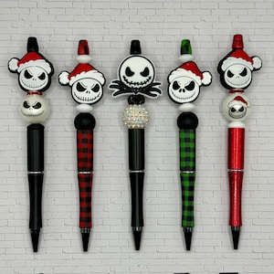 Christmas Character Beaded Pens