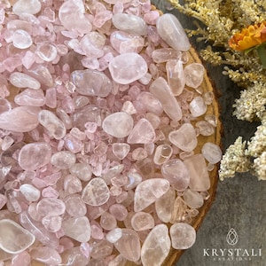Natural Gemstone Chips Rose Quartz | 5-12 mm Chips | Bulk Mini Gemstones | Gemstone for Love | Premium Grade Chips
