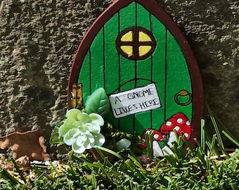 Groene kabouterdeur