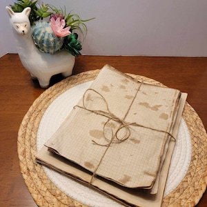 Coffee Dyed Paper Bundled with Coffe Dyed Grid Paper for junk journals and paper crafts