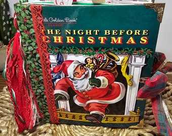 The Night Before Christmas Little Golden Book Junk Journal
