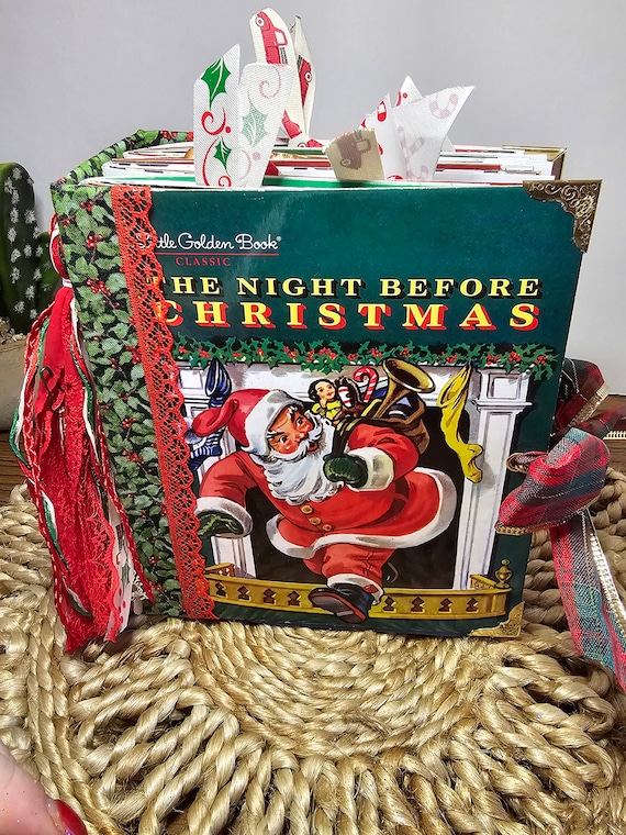 The Night Before Christmas Little Golden Book Junk Journal