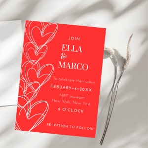 Heart Wedding Invitation | Wedding Invites With Rsvp | Wedding Invitation Suite | Romantic Gothic Wedding | Save The Date