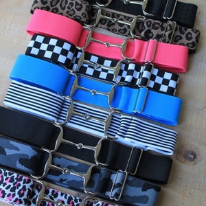 1.5” Elastic Equestrian Riding Belt - Bit Buckle