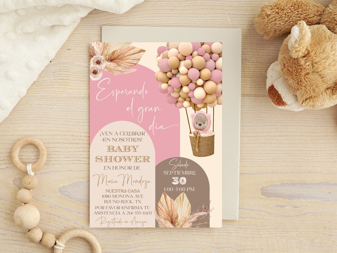 Spanish Baby Shower Invitation in Spanish Es Niña / Baby Etsy