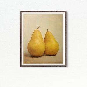 Vintage Still Life Painting, Impressionist Art, Pear Fruit, Home Decor, Wall Art, Still Life with Pears, Home Decor, DIGITAL DOWNLOAD 184 image 6