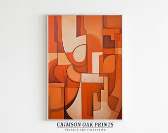 Peinture cubiste abstraite art mural, décoration Art géométrique cubisme moderne Art vintage peinture cubiste peinture abstraite Art TÉLÉCHARGEMENT NUMÉRIQUE #231