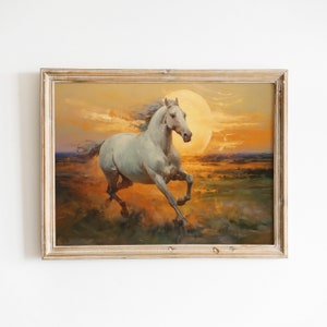 Pferd Ölgemälde | Vintage Gemälde Wand Kunst Druck | Vintage Wanddekoration | Druckbare Kunst | Druck DIGITAL DOWNLOAD #135