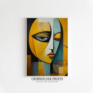 Original Cubism Painting | Cubism Art | Vintage Style Abstract Wall Art Print | Printable Art | Downloadable Print DIGITAL DOWNLOAD #232