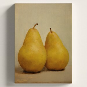 Vintage Still Life Painting, Impressionist Art, Pear Fruit, Home Decor, Wall Art, Still Life with Pears, Home Decor, DIGITAL DOWNLOAD 184 image 5