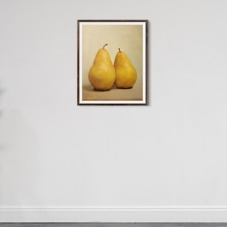 Vintage Still Life Painting, Impressionist Art, Pear Fruit, Home Decor, Wall Art, Still Life with Pears, Home Decor, DIGITAL DOWNLOAD 184 image 7