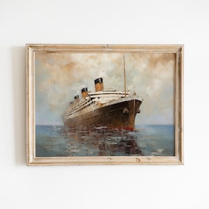 RMS Titanic Gemälde Vintage Kunst Maritime Kunst Druckbare Kunst Original Maritime Kunst DIGITAL DOWNLOAD #153