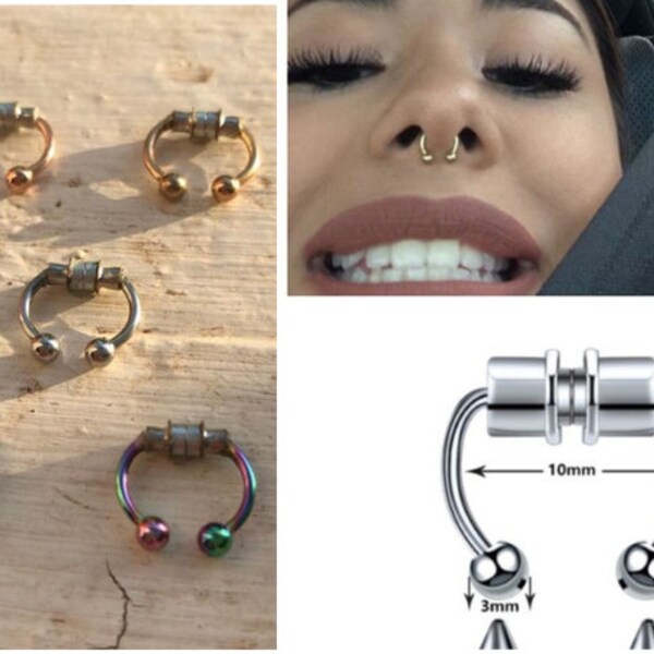 Fake Septum Piercing Etsy