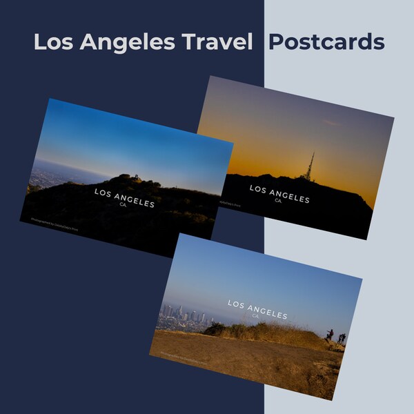 Los Angeles Postcard Etsy