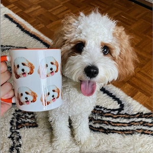 Custom Pet Mug Personalized Pet Portrait Mug Using Pet Photo Pet Owner Gift Dog Mug Personalized Gift Mug Custom Gift For Pet Owners