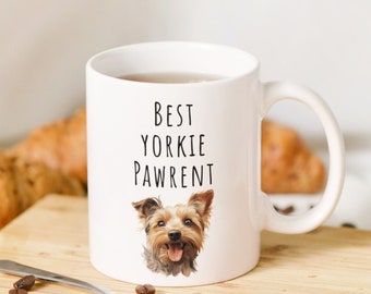 Dog Mug Yorkie Mug Smiley Yorkie Face Mug Yorkie Parent Gift Yorkie Lover Dog Mug Funny Gift Dog Mom Dog Dad Gift for Her Gift for Him