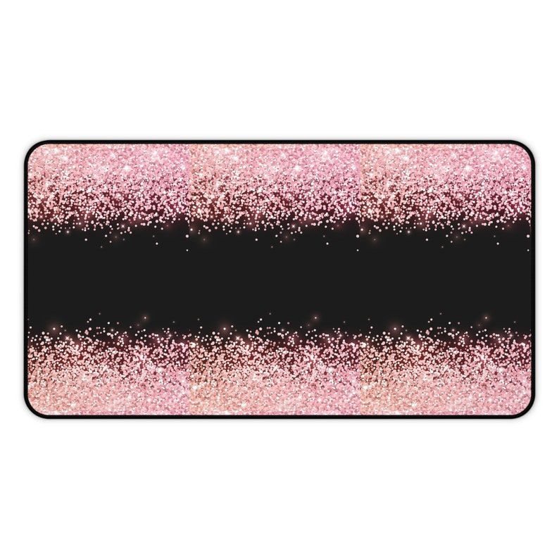 Pink Glitter Desk Mat, Pink Desk Mat, Glitter Desk Mat, Cute Desk Mat ...