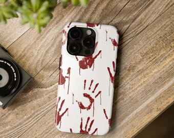 Bloody Hand IPhone 13, 14, 15 Protective Phone Cases, Halloween iphone case, iphone 13 case, iphone 14 case, phone case, iphone 15 case