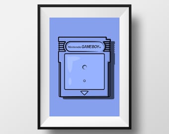 Gameboy Cartridge Art Print – Retro Gamer Wall Decor