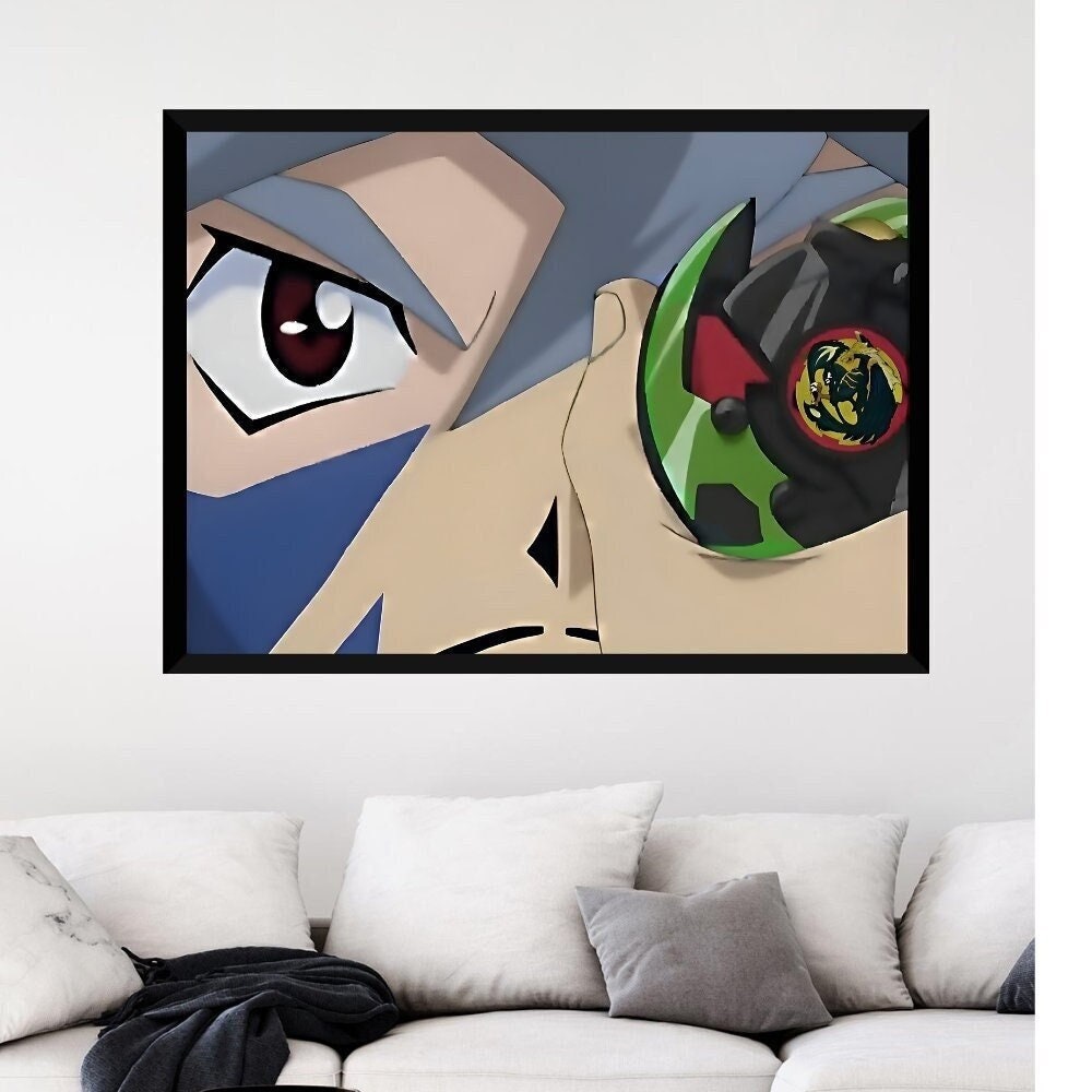 Classic Beyblade Kai Hiwatari - Black Dranzer - Beyblade Art Concept - Framed Print