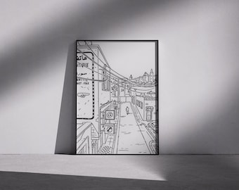 Counter Strike 2 - Dust II - Map Art - Framed Print
